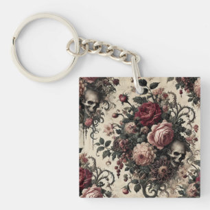 The Hanging Gardens of the Arcane – Gothic Floral Keychain