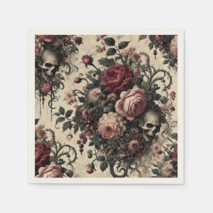 The Hanging Gardens of the Arcane – Gothic Floral  Napkin