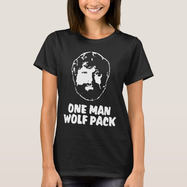 THE HANGOVER ONE MAN WOLF PACK FUNNY MOVIE wolf T-Shirt (Front)
