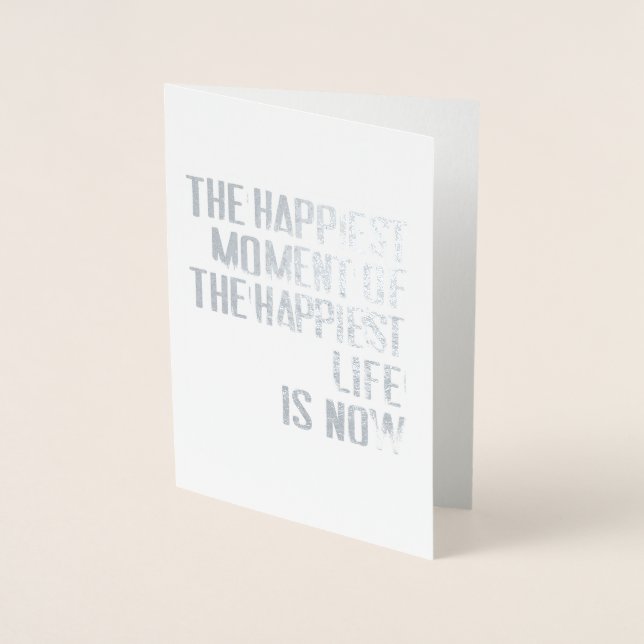 The Happiest Moment Foil Card (Front)