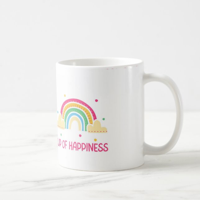 The Happiness Cup: Pouring Joy into Every Moment Coffee Mug (Right)