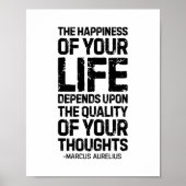 The happiness of your life, Marcus Aurelius Poster (Front)