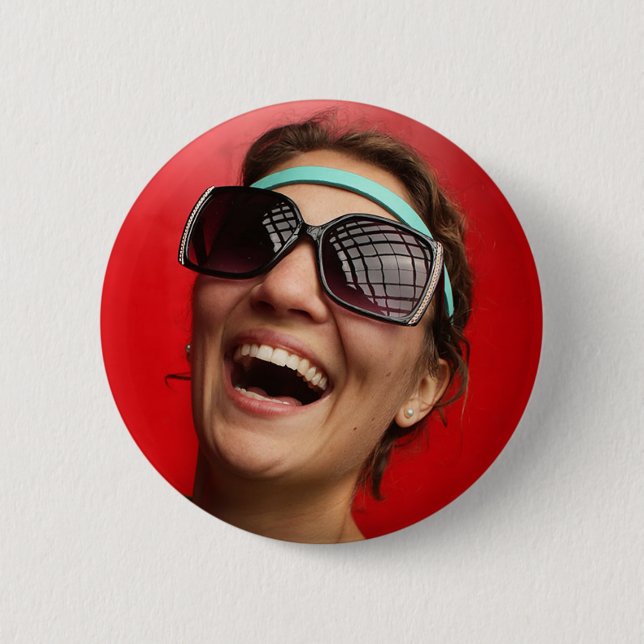 The Happy Bride 2 Inch Round Button (Front)