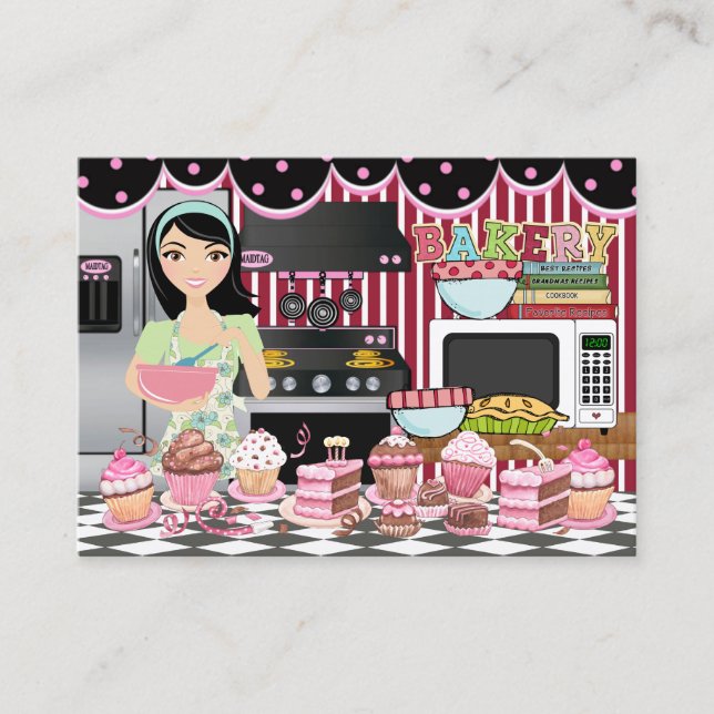 The Happy Chef / Caterer / Bakery - SRF Business Card (Front)