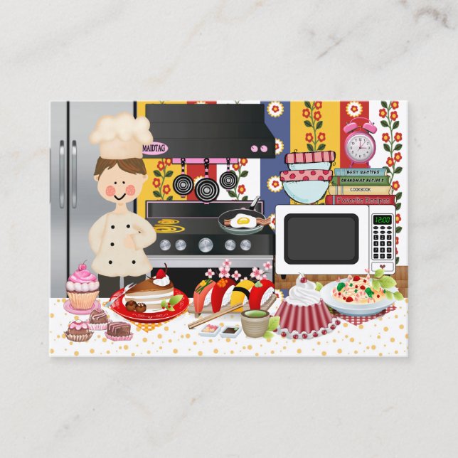 The Happy Chef / Caterer  - SRF Business Card (Front)