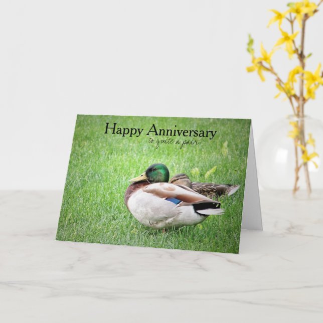 The Happy Couple Anniversary Card (Yellow Flower)