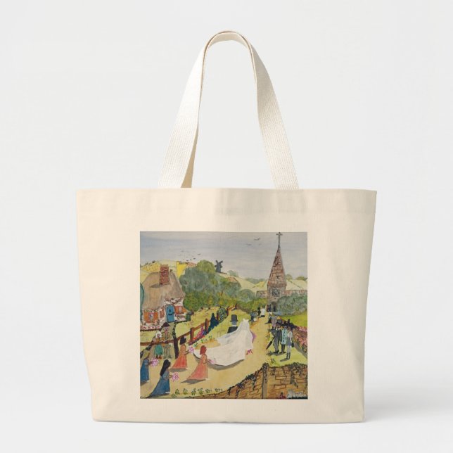 The Happy Couple Large Tote Bag (Front)