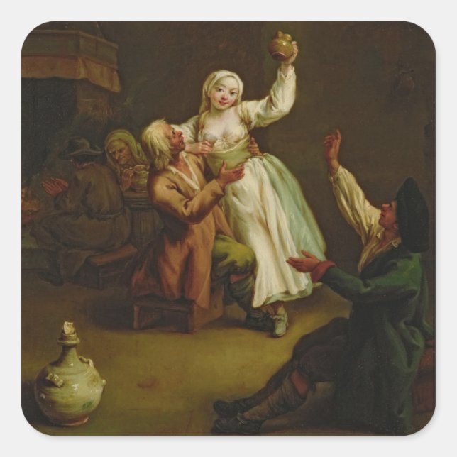 The Happy Couple Square Sticker (Front)