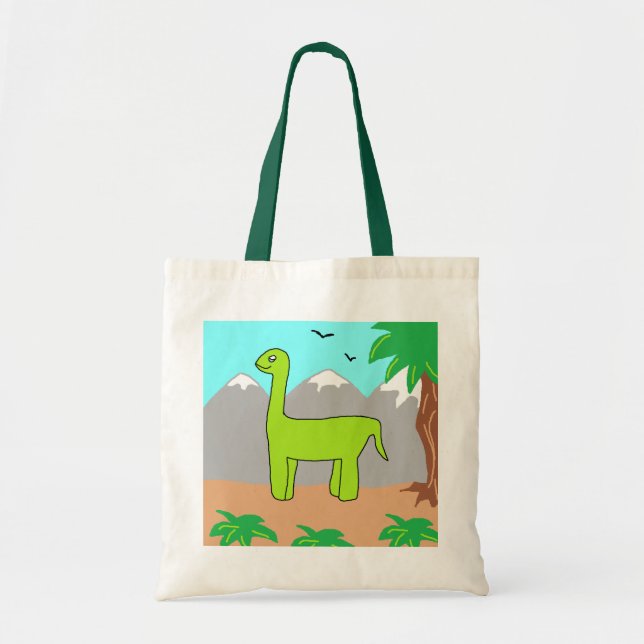 The Happy Dinosaur Tote Bag (Front)