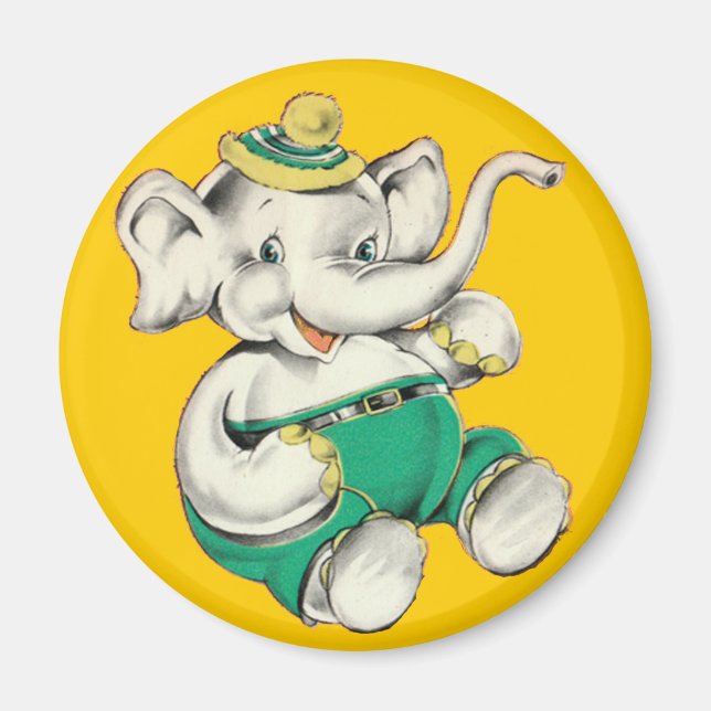 The Happy Elephant Magnet (Front)