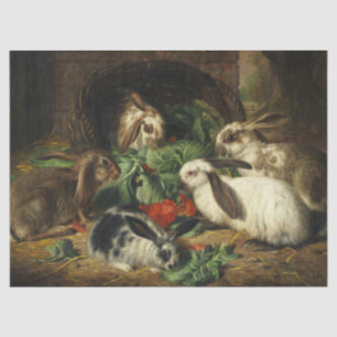 The Happy Family of Rabbits by Alfred Richar Tissue Paper