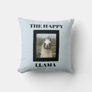 THE HAPPY LLAMA THROW PILLOW