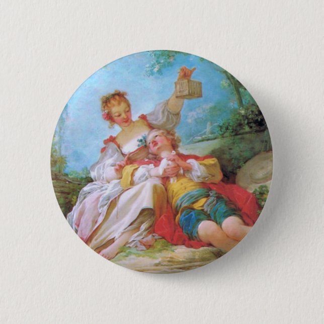 The Happy Lovers 2 Inch Round Button (Front)