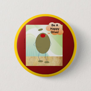 The Happy Olive 2 Inch Round Button