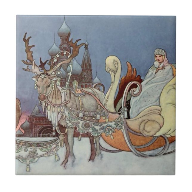 “The Happy Prince” by Charles Robinson From Russia Tile (Front)