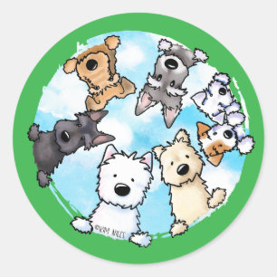 The Happy Side Classic Round Sticker