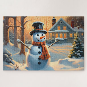 The Happy Snowman Jigsaw Puzzle