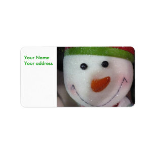 The Happy Snowman, Your NameYour address Label