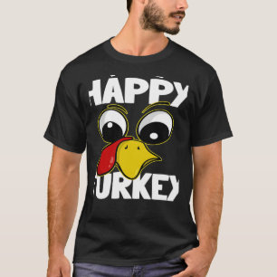 The Happy Turkey Family Group Matching Thanksgivin T-Shirt