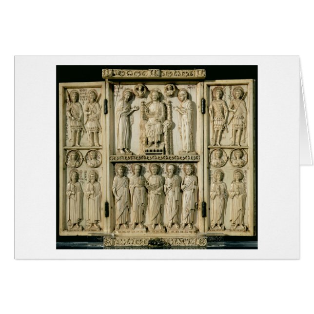 The Harbaville Triptych depicting Christ Enthroned (Front Horizontal)