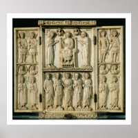 The Harbaville Triptych depicting Christ Enthroned