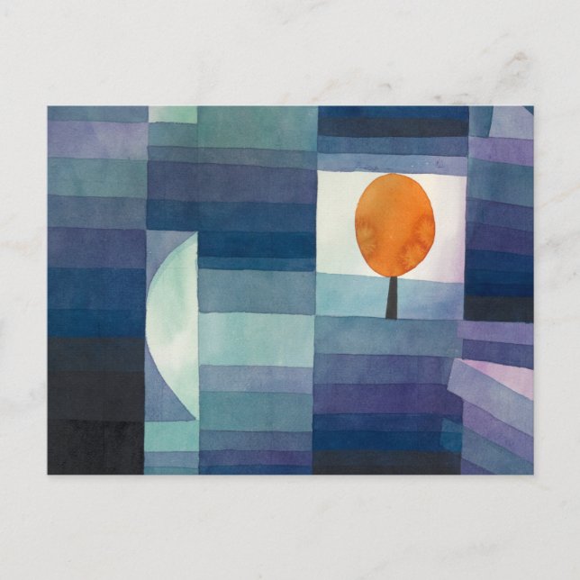 The Harbinger of Autumn by Paul Klee Postcard (Front)