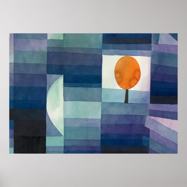 The Harbinger of Autumn by Paul Klee Poster (Front)