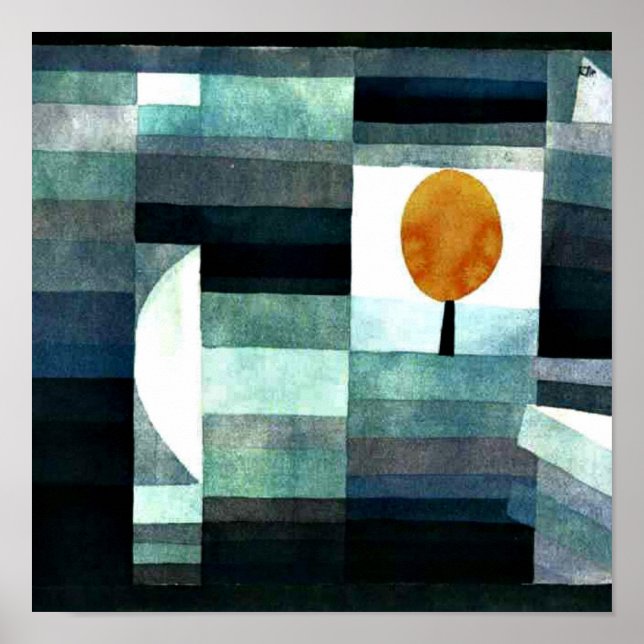 The Harbinger of Autumn by Paul Klee Poster (Front)