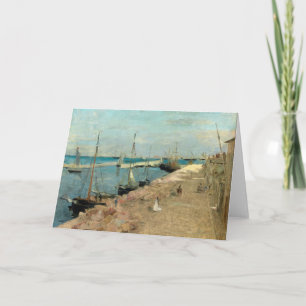 The Harbour at Cherbourg   Berthe Morisot Card