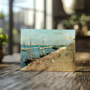 The Harbour at Cherbourg Berthe Morisot Postcard