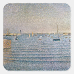 The Harbour at Portrieux, 1888 Square Sticker
