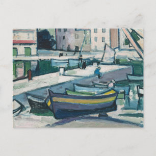 The Harbour, Cassis   Samuel John Peploe Postcard
