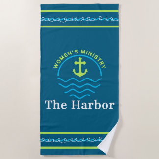 The Harbour Logo Beach Towel