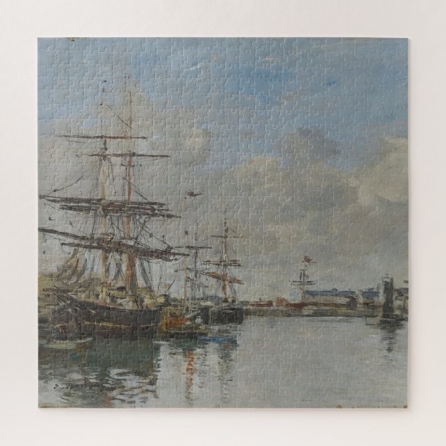 The Harbour of Le Havre (ca. 1885–90)  Jigsaw Puzzle (Vertical)