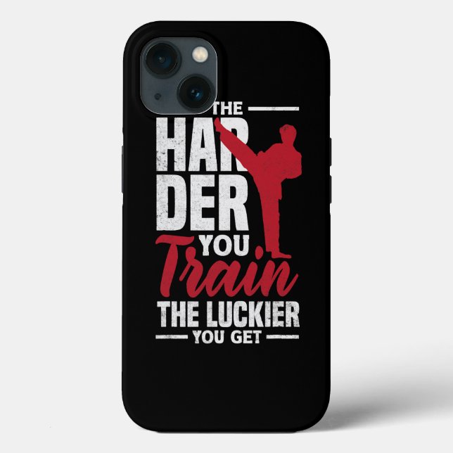 The Harder You Train The Luckier You Get Karate Ju Case-Mate iPhone Case (Back)