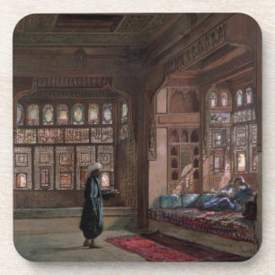 The Harem of Sheikh Sadat, Cairo, 1870 Coaster