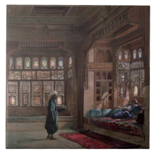 The Harem of Sheikh Sadat, Cairo, 1870 Tile