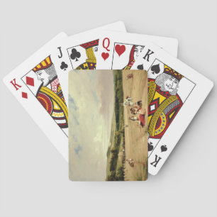 The Harvest Field (oil on canvas) Playing Cards