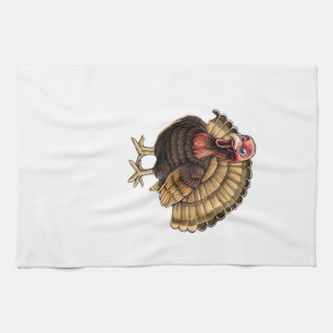 The Harvest Guardian Turkey Classic T-Shirt.png Kitchen Towel
