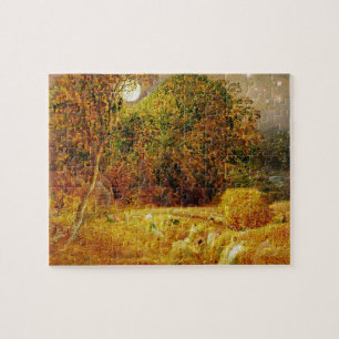 The Harvest Moon, 1833 (oil on paper laid on panel Jigsaw Puzzle