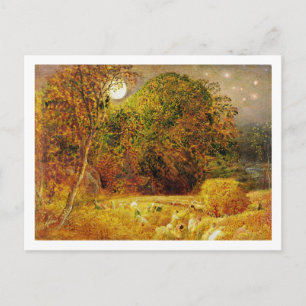 The Harvest Moon, 1833 (oil on paper laid on panel Postcard