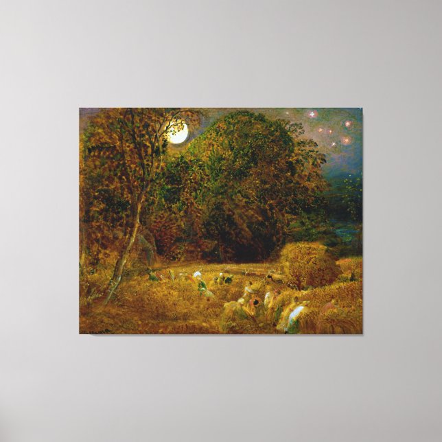 The Harvest Moon by Samuel Palmer (1833) Canvas Print (Front)
