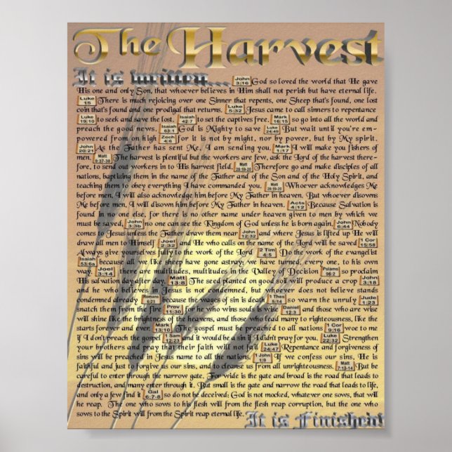 the Harvest Poster (Front)