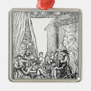 The Harvest Supper, from the Roxburghe Ballads Metal Ornament