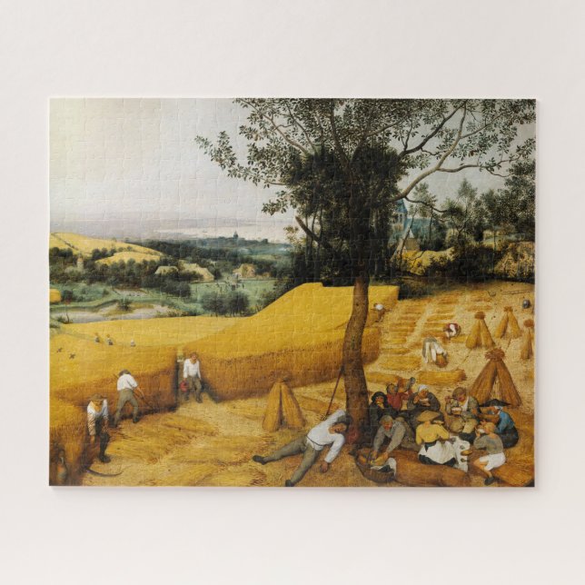 The Harvesters by Pieter Bruegel the Elder Jigsaw Puzzle (Horizontal)