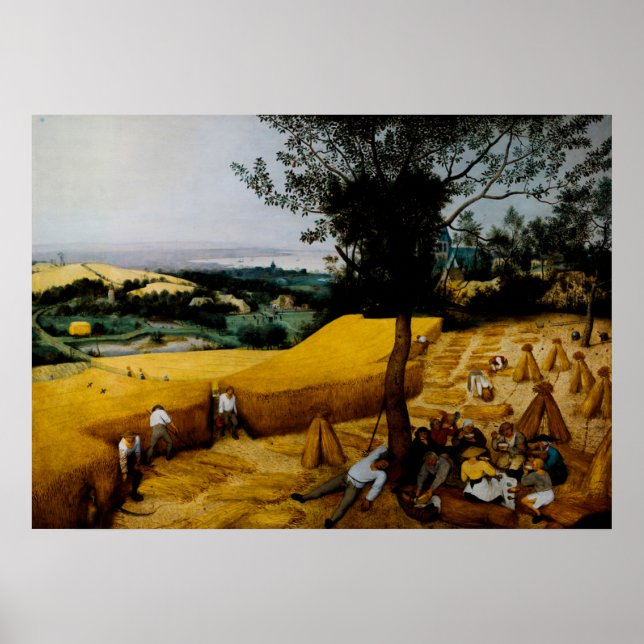 The Harvesters by Pieter Brueghel the Elder Poster (Front)