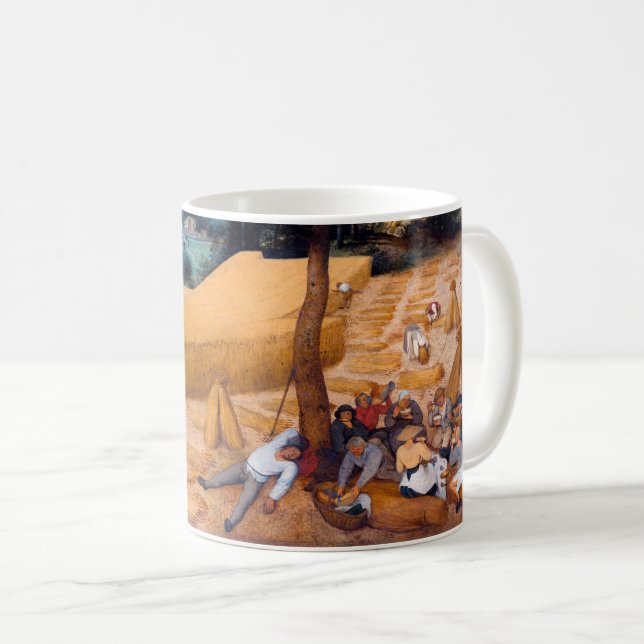 The Harvesters, Pieter Bruegel Coffee Mug (Front Right)