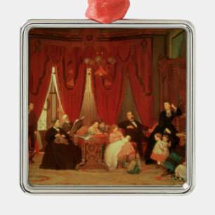 The Hatch Family, 1870-71 Metal Ornament
