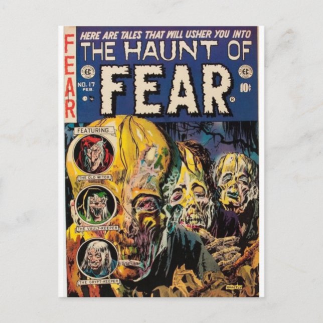 The haunt of fear 1 postcard (Front)