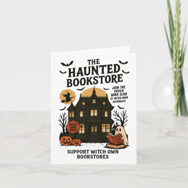 The Haunted Bookstore  Card (Front)